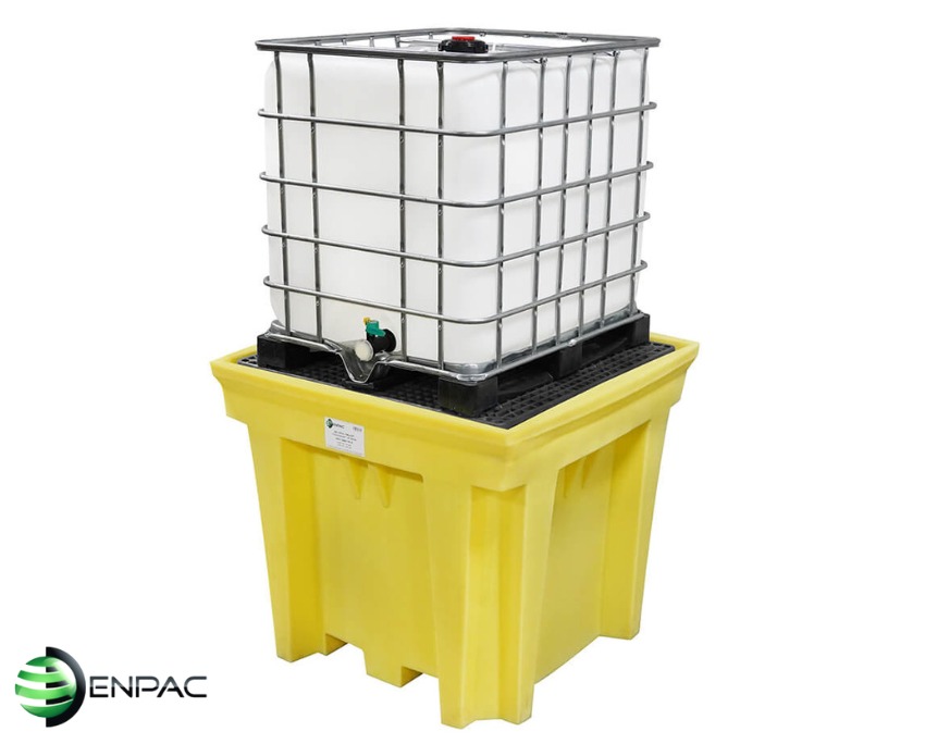 Single IBC Spill Pallet, Sump Capacity 1457 Liter 